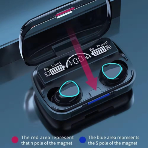 True Wireless Earbuds M10, Bluetooth 5.1 Headphones with Touch Control, Built-in Mic, Immersive HD Sound, Auto Pairing, IPX5 Waterproof, Long Playtime for Sports/Travel