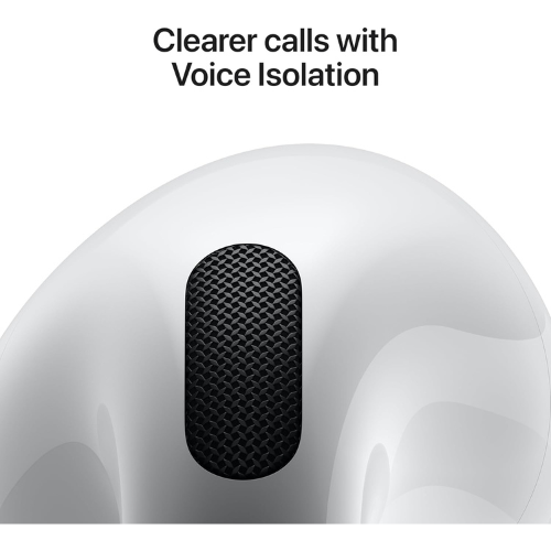 Apple AirPods 4 Wireless Earbuds, Bluetooth Headphones, Personalized Spatial Audio, Sweat and Water Resistant, USB-C Charging Case, H2 Chip, Up to 30 Hours of Battery Life, Effortless Setup for iPhone