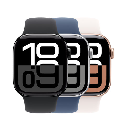 Apple Watch Series 10 – GPS, 46mm, Jet Black, Sport Band
