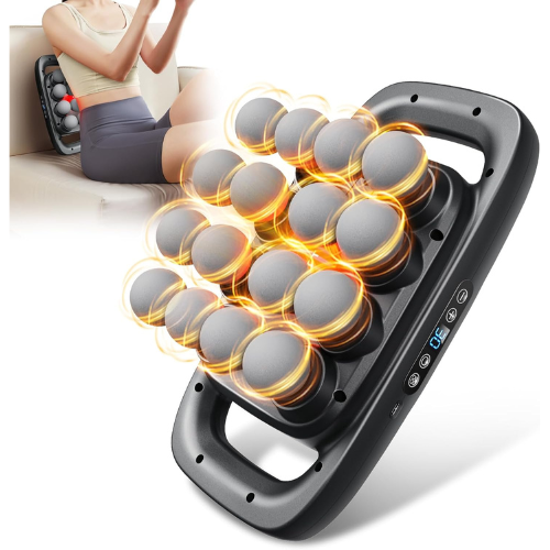 VTT 16-Head Massage Gun Set, Deep Tissue Percussion Massager with 3 Modes & 30 Intensities,Quiet Muscle Massage Gun for Back,Shoulders, Legs, Foot, Body Muscle Pain Relief