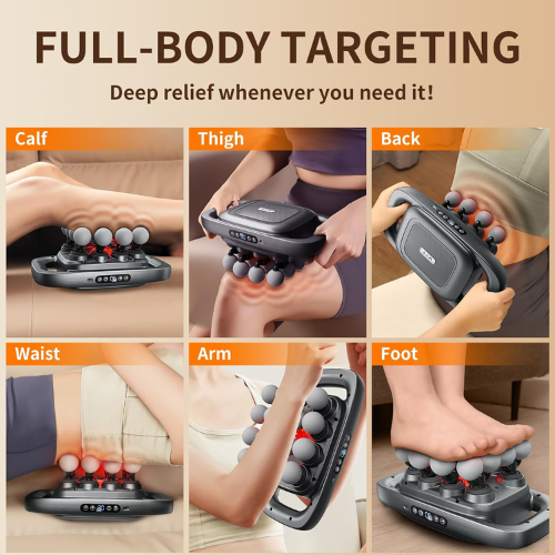 VTT 16-Head Massage Gun Set, Deep Tissue Percussion Massager with 3 Modes & 30 Intensities,Quiet Muscle Massage Gun for Back,Shoulders, Legs, Foot, Body Muscle Pain Relief